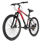 CRADIAC Stinger X7-7 Speed Cycle for Men with Dual Disc Brakes & Front Suspension Fork, 29 T 7 Speed Bicycle for Adults with Hitensile Steel Frame, Ideal for 12+ Years Unisex, 18.5 Inch Frame
